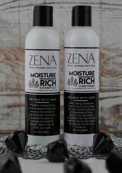 Zena Moisture Rich Shampoo & Conditioner Infused with Hemp